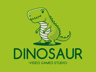 Dino Kid Mascot Logo