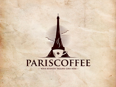 Paris Coffee Logo Template