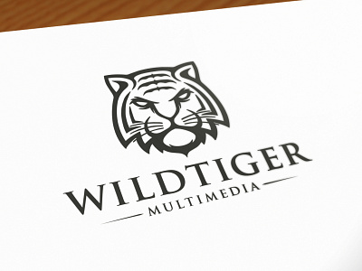 Strong Tiger Logo Template brand identity clean design cougar creative design face feline freelance logo designer head identity illustration illustrative logotype lion logo design logo template marketing stock logo strong brand tiger vector wild animal