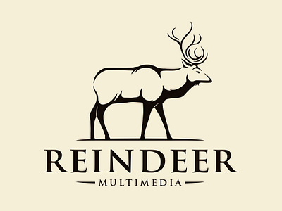 Nature Reindeer Vintage Logo