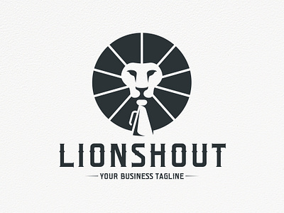 Lion Bullhorn Logo Design