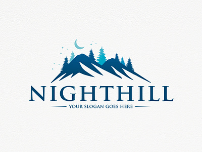 Night Forest Logo Template