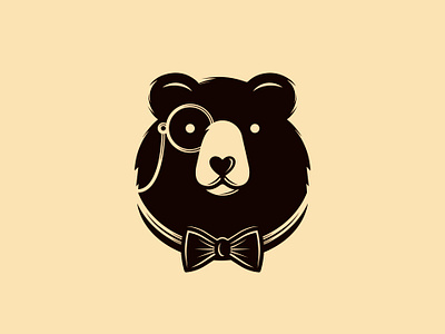 Gentleman Bear Logo (logo for sale)