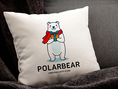 Polar Bear Christmas Logo