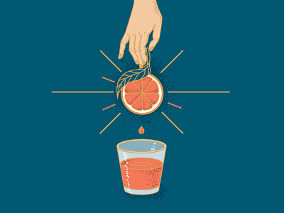 orange juice branding design graphic design illustration poster