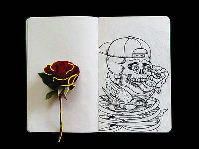 sketchbook  | . skull . 1