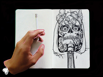 sketchbook | . skull . 2 graphic design handdrawn illustration sketch sketchbook skull