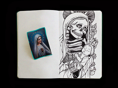 sketchbook | . skull . 3 graphic design handdrawn illustration muerte sketchbook skull