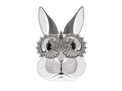 Chinese Zodiac Series | Year of the Rabbit animal art black and white chinesezodiac design drawing graphic illustration ink rabbit zodiac