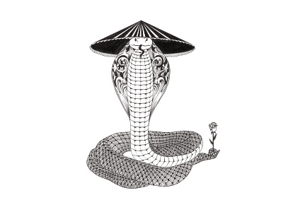 Chinese Zodiac Series | Year of the Snake animal art black and white chinesezodiac design graphic illustration ink snake zodiac