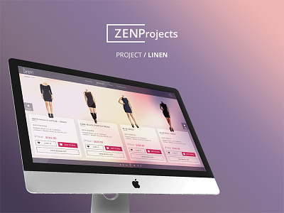 Zenp Projects branding clean e commerce lean modern ui ux zenp