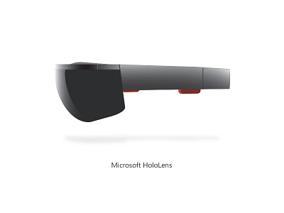 Hololense clean design freebie gadget hololense illustration microsoft product prototype wearable windows windows10
