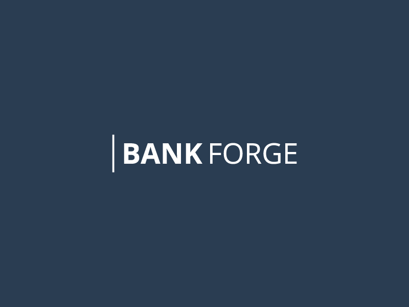 Bank Forge bank brand capital clean logo logotype sans serif