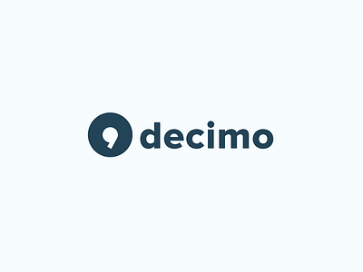 Decimo Brand brand clean identity logo logotype mark