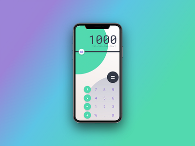 Ui 004 - Calculator calculator daily ui iphone iphone x ui 004 ui004