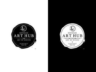 Art Hub Restaurant Logo art food hub logo restaurant