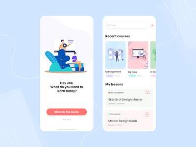 Educational Learning Platform Mobile App concept app course course app designer dribbble app education app educational figma ios ios mobile app lesson sketch ui ui ux ui ux design uidesign