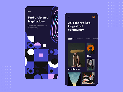 Arty Concept Mobile App