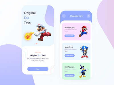 Toyster mobile app concept app concept art design ecommerce figma ios mobile app kids sketch store toys toystory ui uidesign