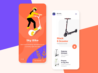 Sky Bike Concept Mobile App