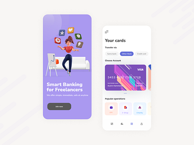 Bixy Smart Bank - Mobile App bank business card concept concept app concept art creditcard design figma financeapp fintech app freelancer ios mobile app many service smartmobilebanking ui ux design