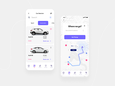 Forz - Car Booking Mobile App by Ivan Ilchenko on Dribbble