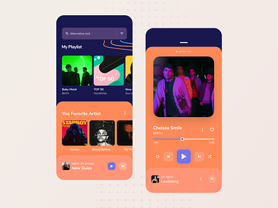 Zoun Digital Music | Mobile Interface concept app conceptdesign design dribbble app figma ios mobile app mobiledesign music musicapp platform play playlist sound steaming ui ux design uiinterface