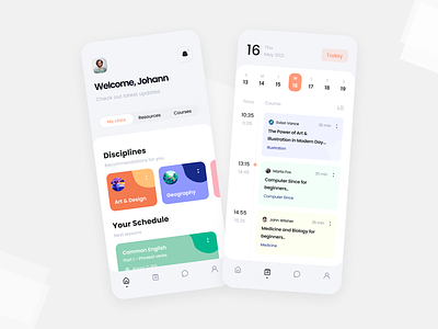 Education Platform | Mobile interface