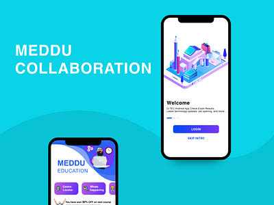 Meddu Collaboration android app app design flat illustration ios minimal modern ui ux