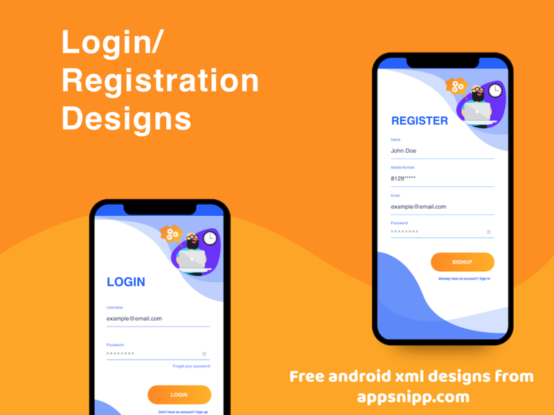 Free Android Login Designs With Xml