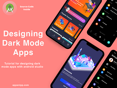 Android dark mode designing tutorial