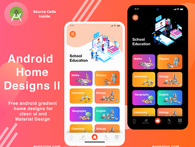 android home designs 2 android app app appsnipp design flat free code minimal modern ui ux