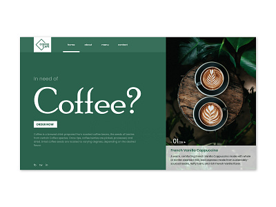 Coffee Cafe - Website Design