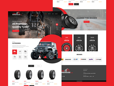 Tyre Warehouse adobe xd design dribbble figma ui user experience ux webdesign