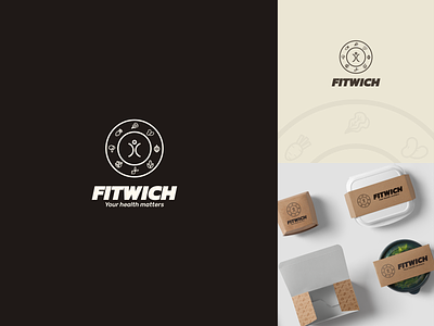 Fitwich beverage branding design fitwich food health healthy identity logo print