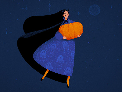 pumpkin fairy girl charachter design characterdesign illustration