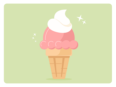 Gelato design ice cream illustration illustrator vector work in progress