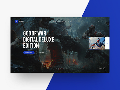 Playstation Website Concept