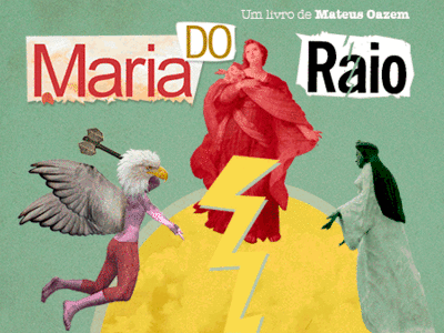 "Maria do Raio" - Animated Cover animated cover book capa capa animada collage livro maria do raio