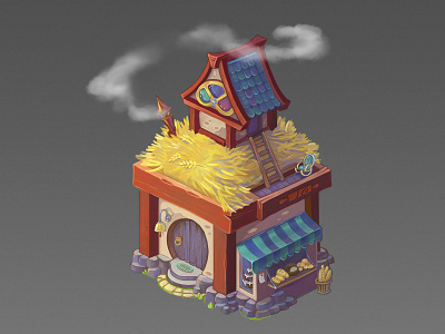 Bakery House Concept casual games conceptart illustration