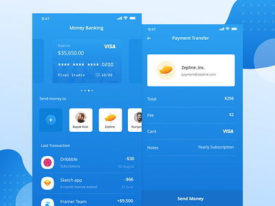 First Debut, Banking Apps apps banking card credit debut dribbble money payment paypal