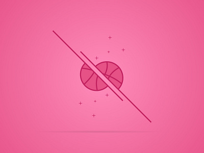 I Love Dribbble ball dribbble love shot star vector