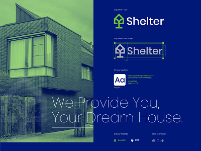 Shelter Logo Mark & Type australia creativemarket dribbble graphicdesign home house logo icon identity identity branding logocollection logoconcept logoconstruction logodesign logomark logotype minimal minimalist logo minimalmark realestate typography