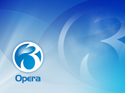 Opera 3 Branding branding logo