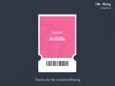 Hello Dribbble