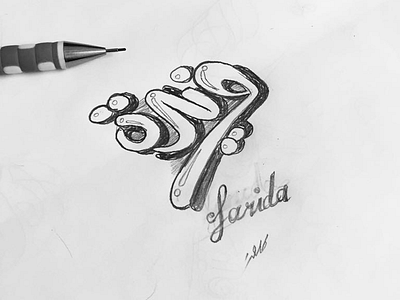 Farida arabic branding design illustration sketch typography