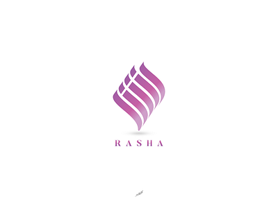 Rasha arabic branding illustration logo sketch typography vector