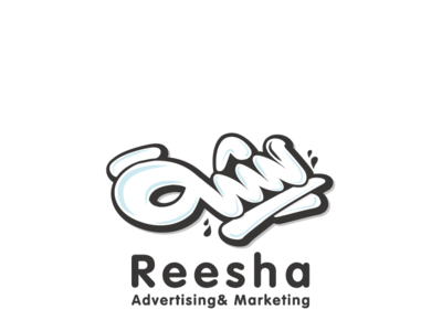 Reesha arabic branding design logo sketch typography