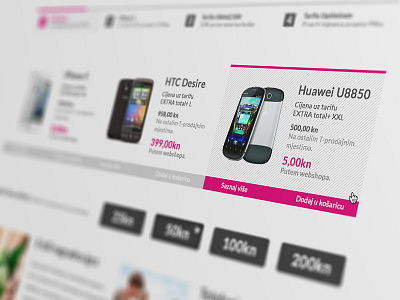T-Mobile WebSite design photoshop web