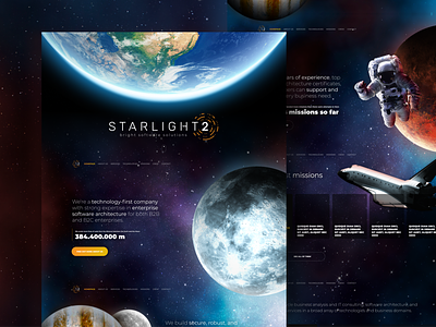 STARLIGHT2 Website design figma parallax parallax effect parallax scrolling space web website
